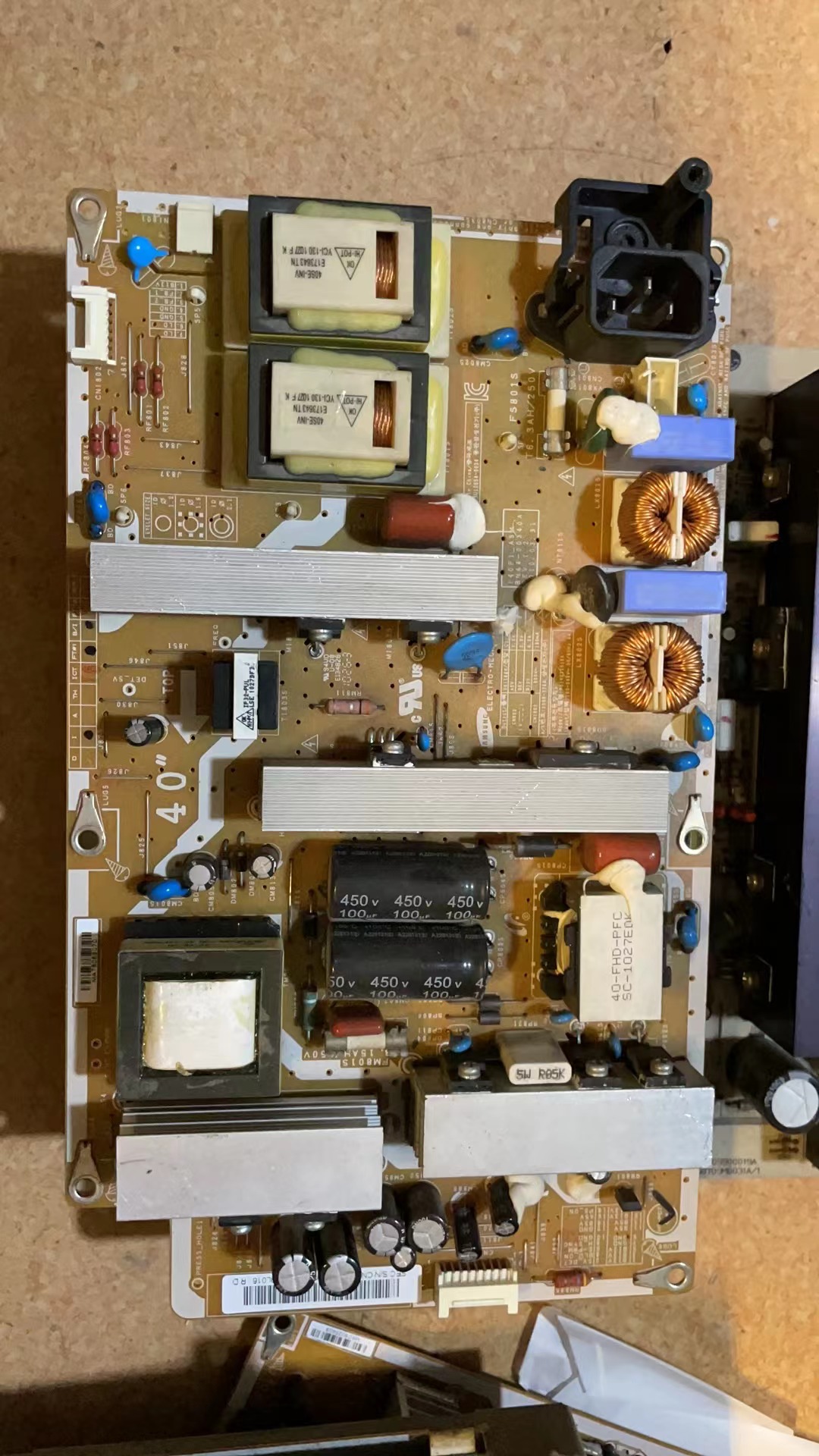 原装三星LA40C550J1F/40C530F1R 电源板BN44-00340A I40F1_ASM