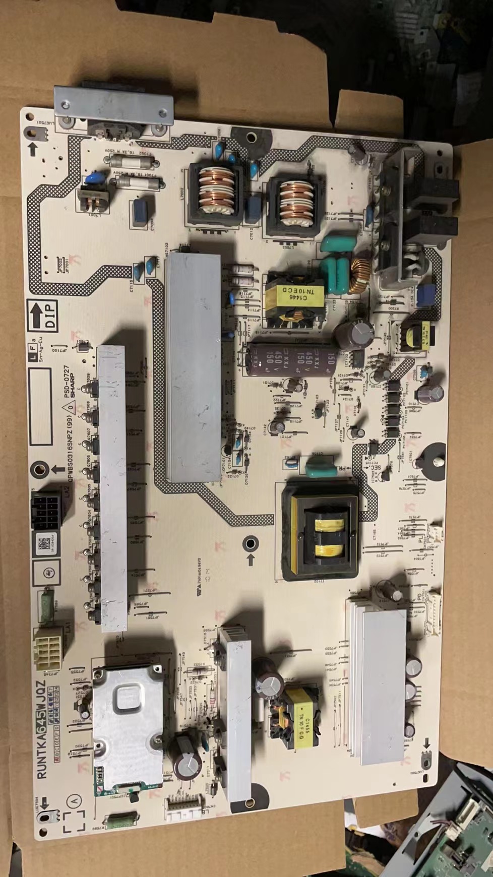 夏普LCD-52LE700A/46LE700A电源板RUNTKA645WJQZ QPWBS0316SNPZ