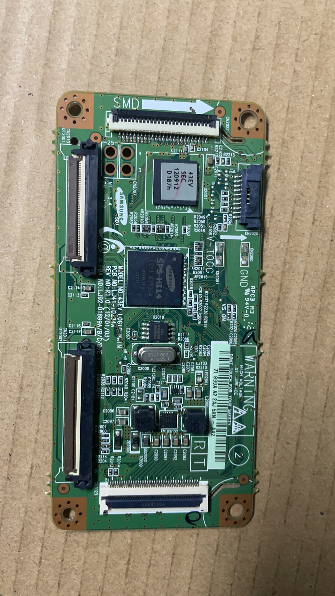 三星PS43E400U1R 逻辑板LJ41-10234A LJ92-01899A 配S43SD-YB01