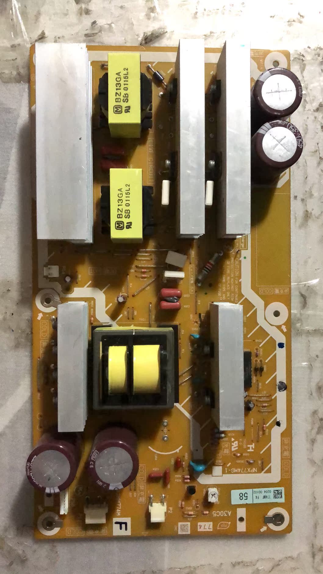 原装松下TH-P65V10C/TH-P58V10C副电源板NPX774MG-1 ETX2MM774M F