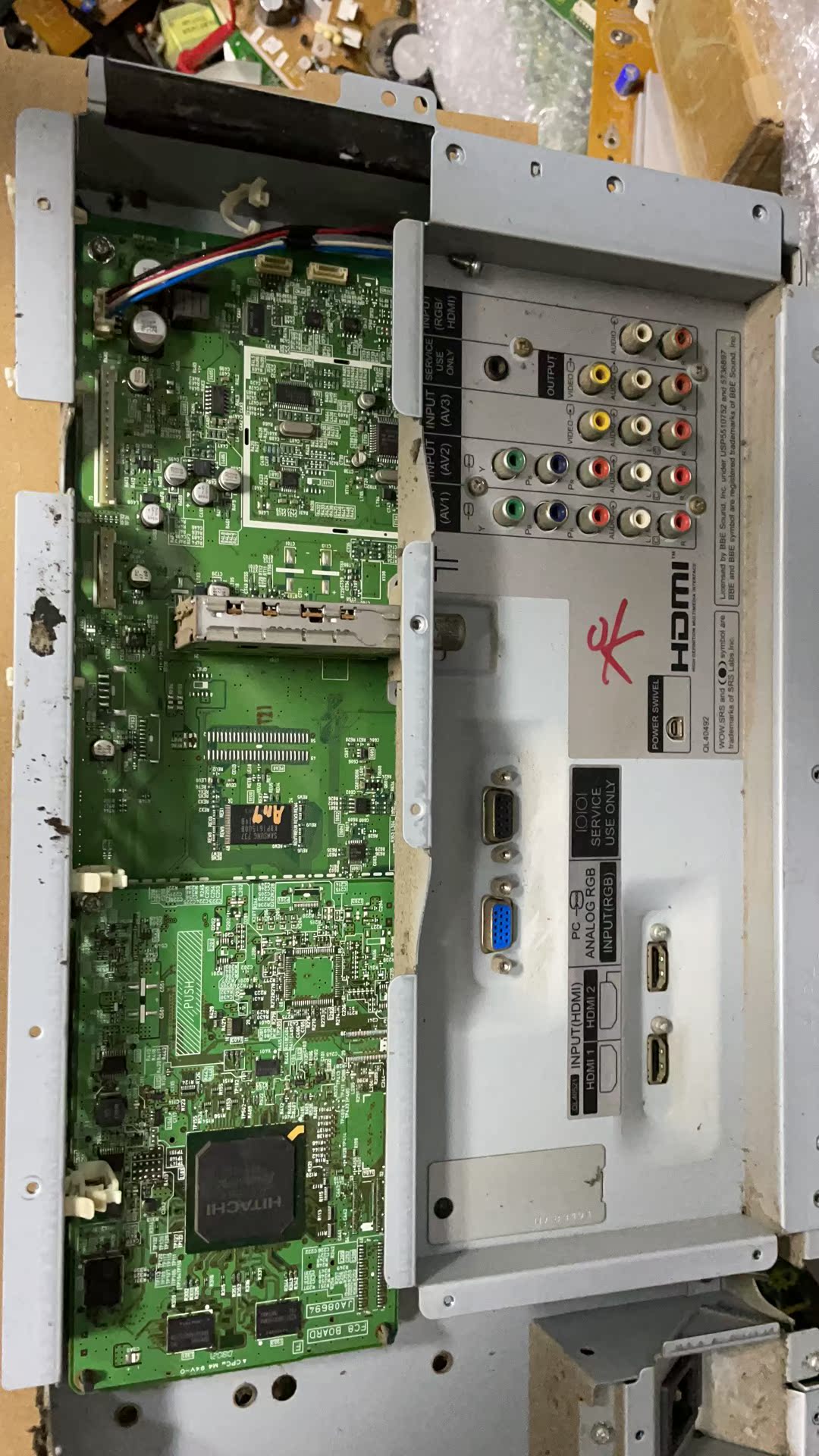 原装日立等离子P50X101C主板JP59144 JA09392 JA09393-A