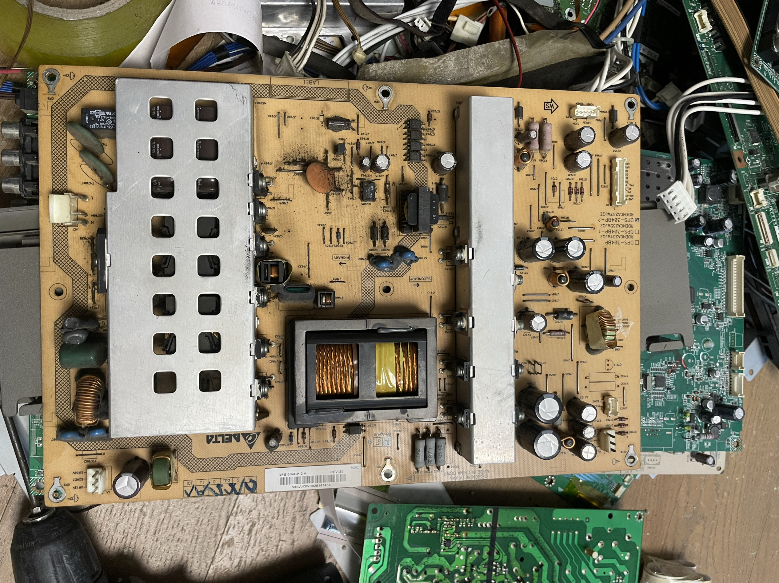 LCD-46GX3 46A63 52GX3电源板RDENCA237WJQZ DPS-304BP-2