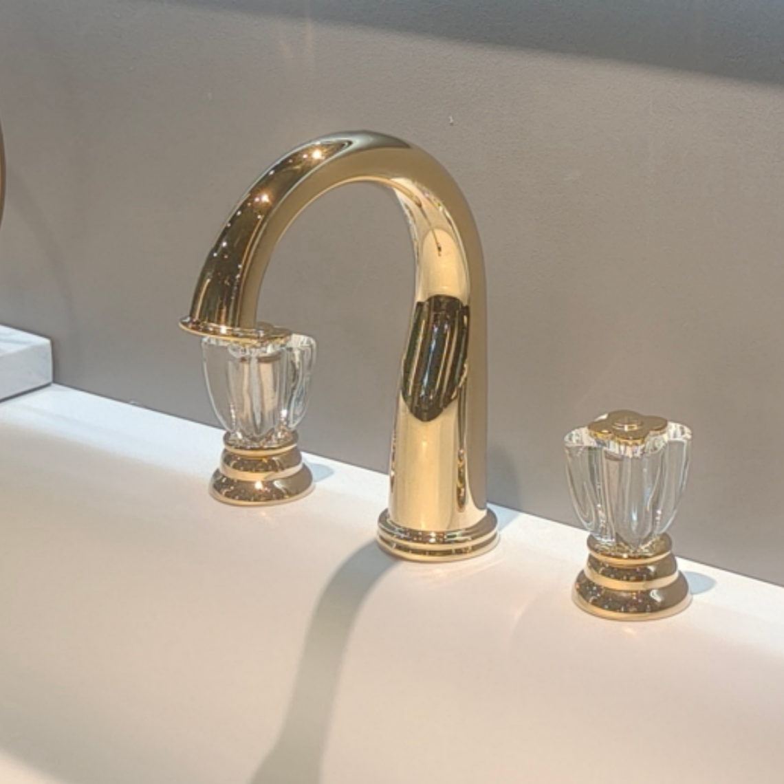 法式轻奢浴室面盆全铜分体式冷热水龙头多功能双把三孔洗脸盆龙头