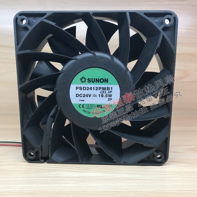 原装建准/SUNON PSD2412PMB1 12038 DC24V 19.5W 变频器散热风扇