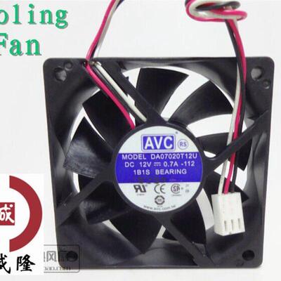 原装正品 AVC DA07020T12U 7020 DC12V 0.7A 7cm CPU 散热风扇