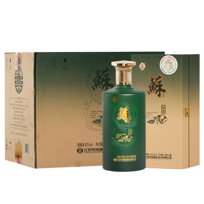 双沟 苏酒绵柔型42度金苏整箱500ml*4瓶浓香型白酒【百亿】