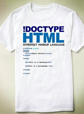 GEEKprogrammer极客程序员HTML上衣T-ShirtT恤