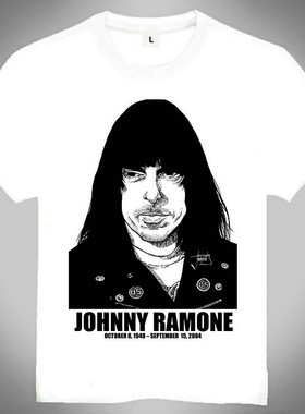 Johnny Ramone T-shirt 名人T恤 Johnny Ramone T恤 欧美潮流T恤