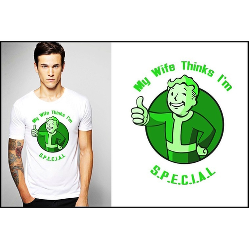 Fallout4vaultboy辐射4T-Shirt成人T恤班服上衣TEE圆领打底8