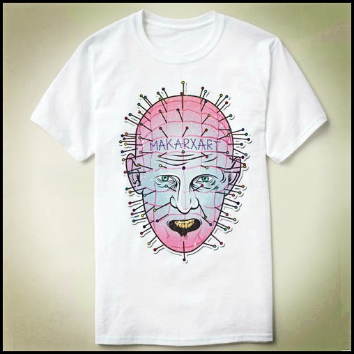 Hellraiser养鬼吃人pinhead钉头鬼圆领定制成人Tee Shirt T恤 7