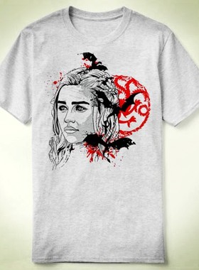 GameofThrones权力的游戏圆领上衣上衣成人TeeT-ShirtT恤y7