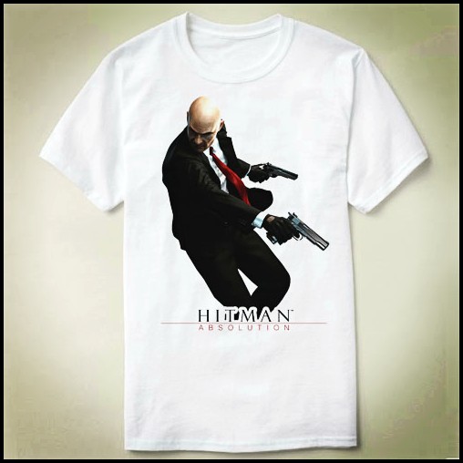 HITMAN 47 杀手47 Tee Shirt 圆领衣服DIY来图定制