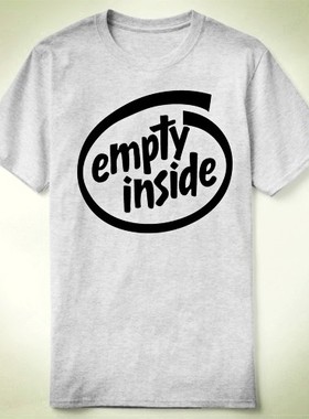 GEEKprogrammer极客程序员IntelEmptyInsideT-ShirtT恤