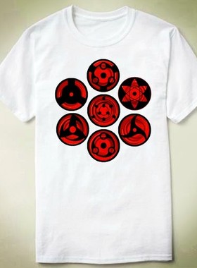 SHARINGANS衣服个性上衣文化衫DIYTee衣服T-ShirtT恤