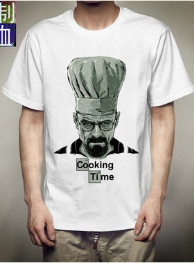 外贸新款印花绝命毒师Breaking bad男士短袖T恤定制电影T恤打底