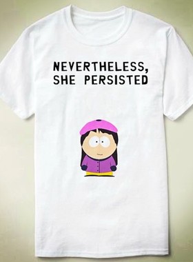Nevertheless,ShePersisted文化衫DIYTee衣服T-ShirtT恤