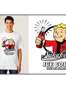 Fallout4vaultboy辐射4T-Shirt成人T恤班服上衣TEE圆领衣服9