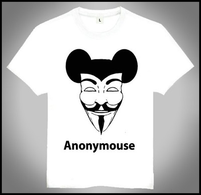 Anonymouse T-shirt Be hacker 骇客 黑客 T恤 白色 T恤 潮流 T恤