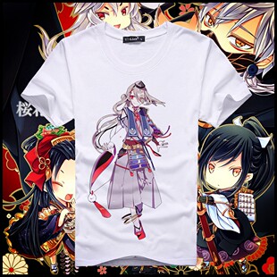 刀剑乱舞 短刀 今剑T恤 唯美日系多款可定制男女校园动漫短袖衣服