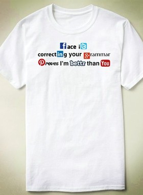 GEEKprogrammer极客程序员SocialMediaSnobT-ShirtT恤