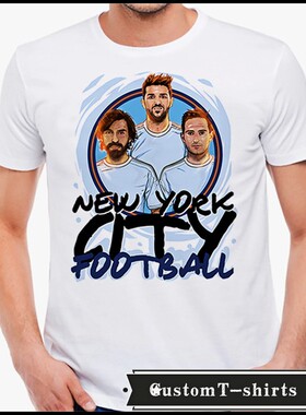 a Villa, Lampard and Pirlo as great figures 文化衫T恤T-shirt