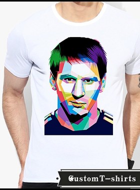 lionel messi梅西  文化衫短袖男女成人  T恤T-shirt7