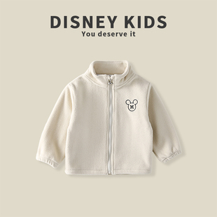 迪士尼儿童摇粒绒外套春秋冬款 XOE3SZ602 上衣宝宝衣服XOR1SW001
