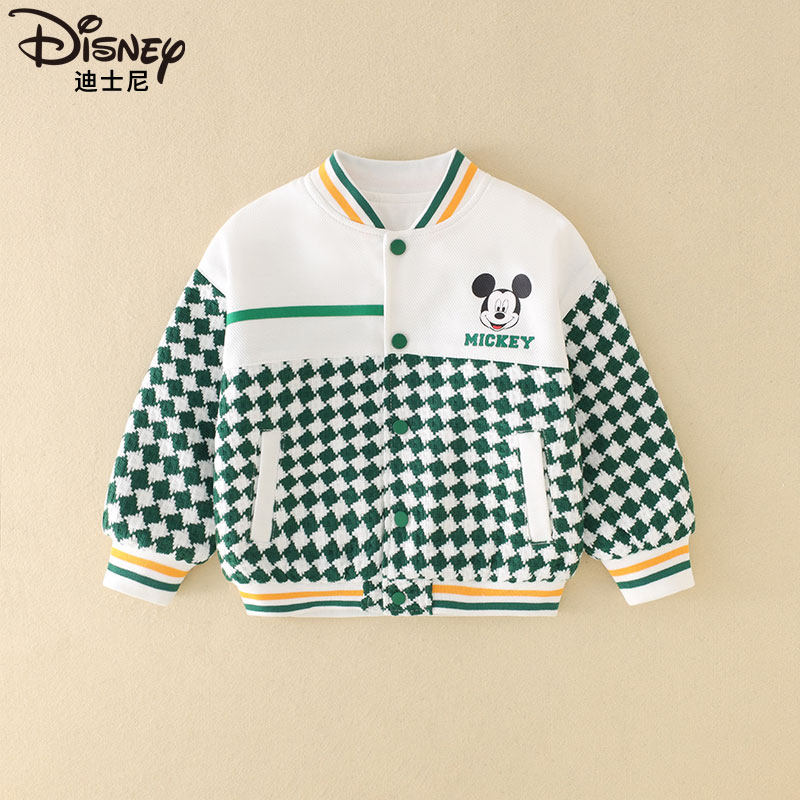 Disney/迪士尼儿童春装新款外套男女宝宝棒球服洋气衣服XOE1SW128