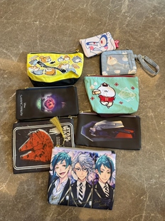 清仓特价 偶有细微瑕疵介意wu拍 日单动漫卡通化妆包收纳包卡包