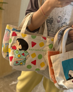 日单出口剩余卡通动漫周边帆布手提包可能会有点细微瑕疵介意wu拍