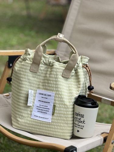 新款日本&华夫格防水面料保温包便当包 升级版 露营收纳包 户外