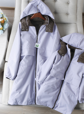 抗寒零下20度！亲子装90白鸭绒AB双面两穿防钻绒连帽羽绒服外套女