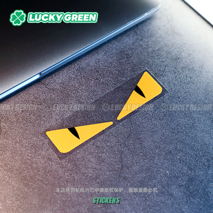 个性 眼睛 潮贴 小恶魔 安全警示反光贴纸 划痕遮挡 lucky良运车贴
