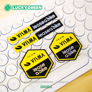 饰贴纸 公路自行车装 lucky良运车贴 环法珍宝车队维斯玛单车租赁