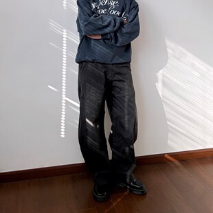 NOSD (by BUllSHITLAB) 25FW 基础系列 “洗水做旧高级灰弯刀裤”