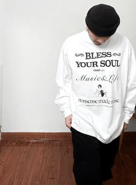 NOSD by BUllSHITLAB 24FW 音乐系列Bless your soul主题LOGO长袖