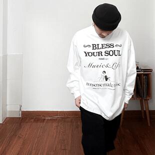 NOSD by BUllSHITLAB 24FW 音乐系列Bless your soul主题LOGO长袖