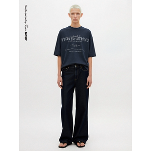 洗水工艺厚实质感斑驳破坏横标LOGO短袖 基础系列 26SS NOSD