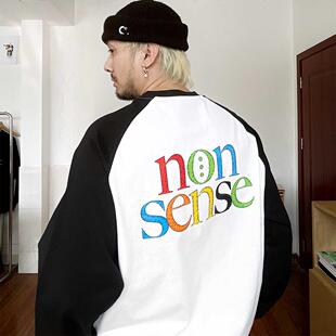 NOSD by BUllSHITLAB 24FW 基础系列 300G插肩拼色长袖