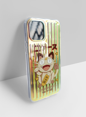 SMTM适用苹果15promax/11/XR/8P手机保护套新年宝可梦iphone12防摔防摔招财猫手机壳14镭射