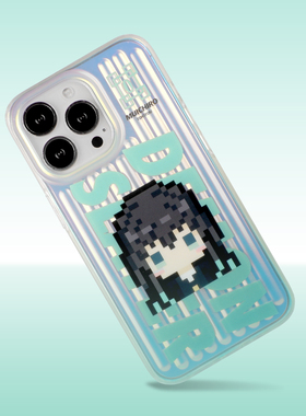 SMTM适用苹果14promax镭射13防摔12原创动漫二次元鬼灭之刃手机壳15手机保护套