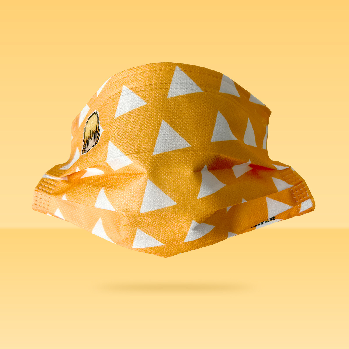 smtm原创一次性口罩鬼灭之刃周边我妻善逸动漫二次元橙色高颜值