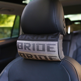 日本赛车座椅布料JDM改装风格汽车头枕护颈枕头个性创意礼品