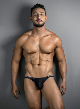 CleverModa 性感高弹网眼男士三角内裤高叉窄边U凸囊袋透气1770