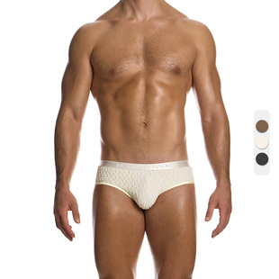 Modus Vivendi 性感褶皱薄纱高弹男士三角内裤透气囊袋运动 09516