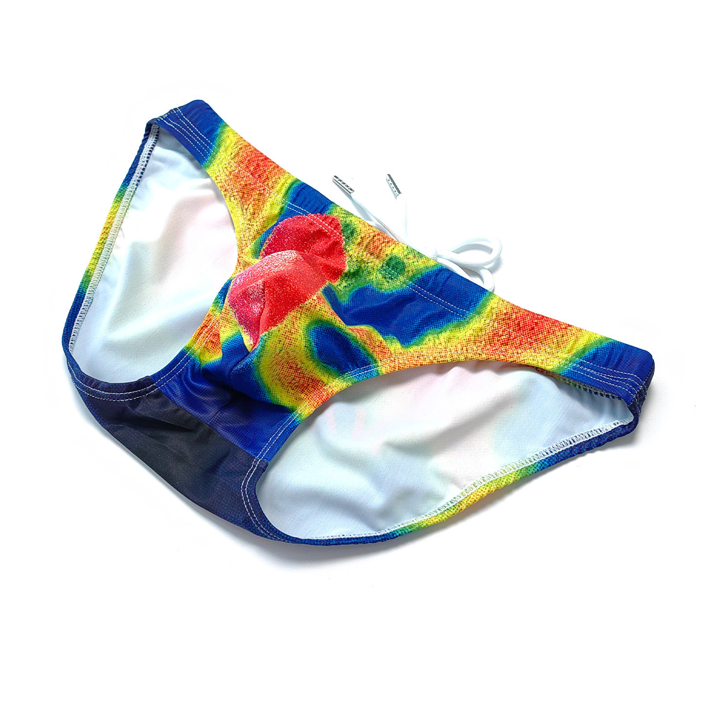 ninoo 性感热感光谱印花男士三角内裤高弹柔软透气囊袋系绳 25049,女士内衣/男士内衣/家居服,男三角内裤,淘宝优惠券,粉丝福利购,淘宝优惠卷