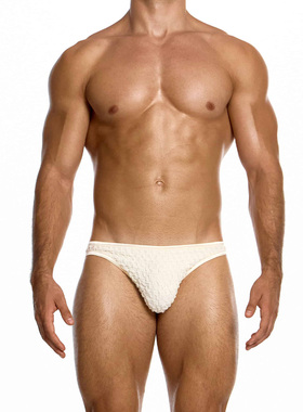 Modus Vivendi 性感男士三角内裤褶皱薄纱高弹透气囊袋运动 09514