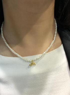 巴洛克珍珠小众设计项链锁骨链