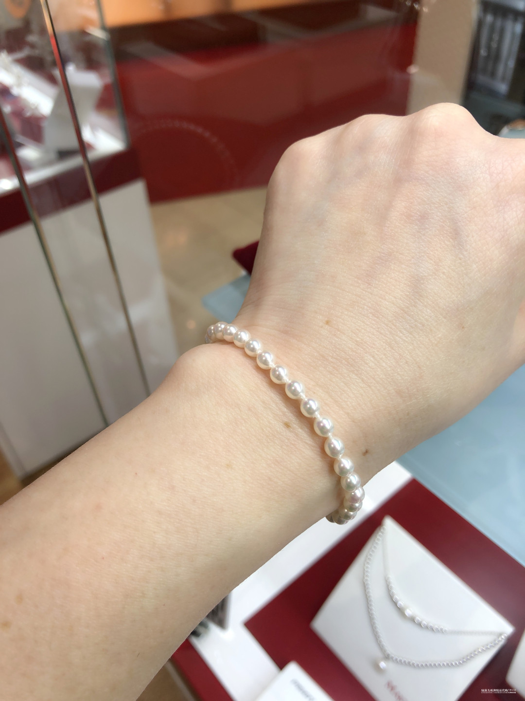 欧洲ins百年皇室品牌majorica送礼品气质简约白色4毫米珍珠手链女