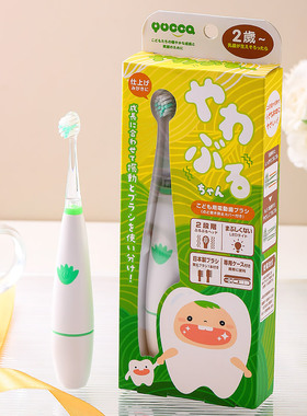 Yucca儿童电动牙刷宝宝刷牙神器牙刷头替换幼儿1小孩6-12岁日本制